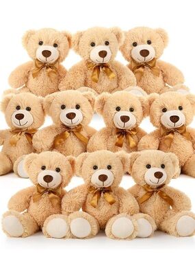 New Set of 7 Plush Teddy Bears